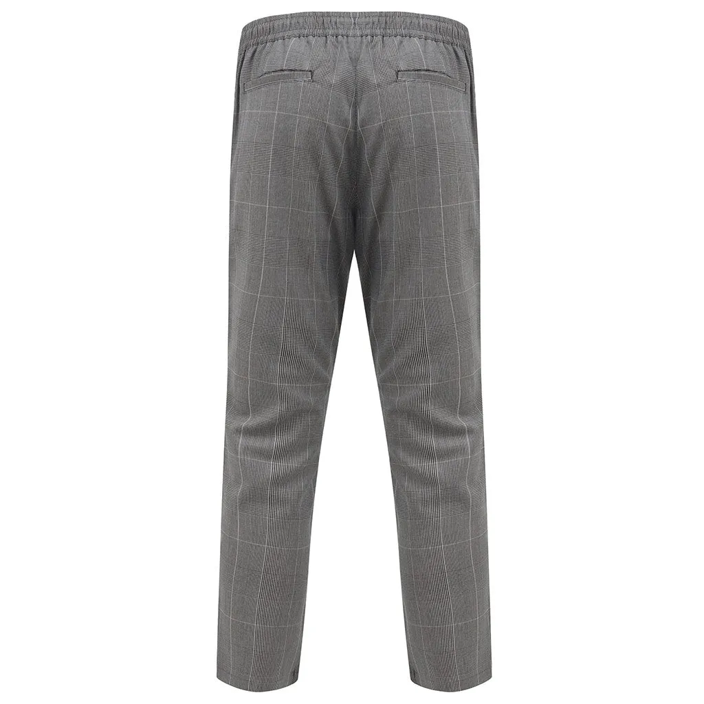 Whitelaw Smart Jogger Trousers In Grey Check