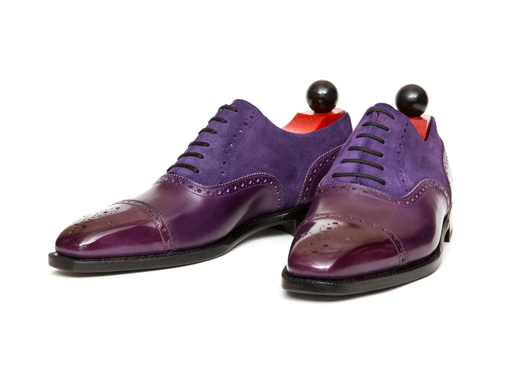 Windermere - MTO - Purple Calf / Purple Suede - LPB Last - Single Leather Sole