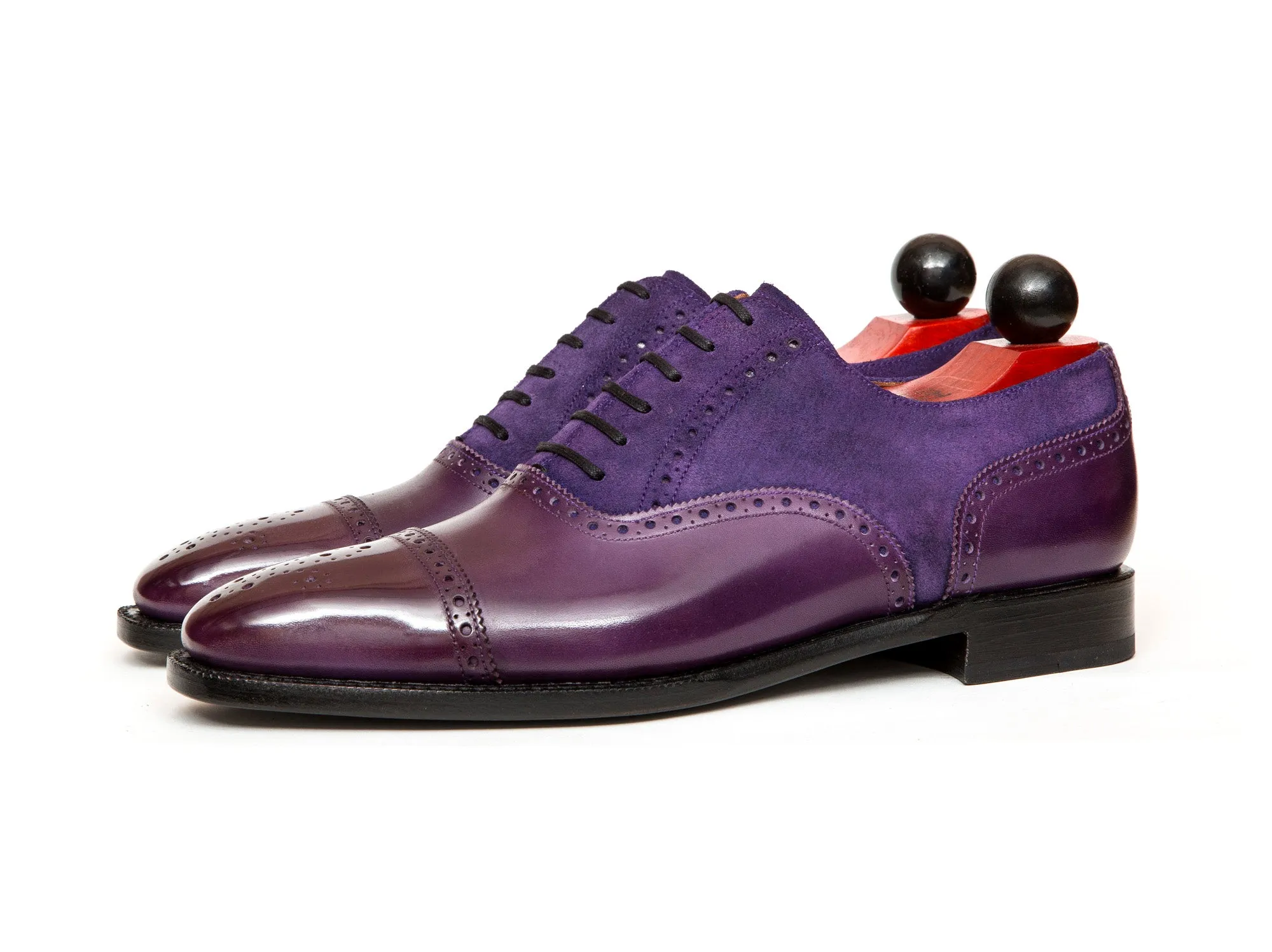 Windermere - MTO - Purple Calf / Purple Suede - LPB Last - Single Leather Sole